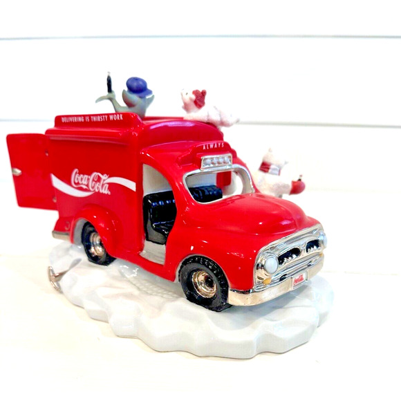 1998 Coca Cola Always Franklin Mint Wind Up Musical Motion Sculpture Truck-NICE! - Picture 10 of 13